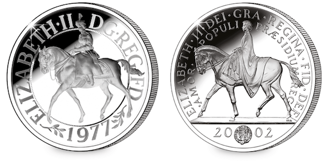 1977 2002 crown coins - New United Kingdom £5 coin released to celebrate the Queen’s 70th Wedding Anniversary