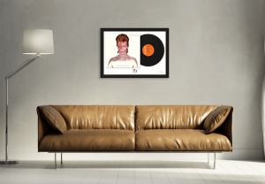 Aladdin Sane over sofa 300x208 - The Framed Presentations celebrating the UK’s Music Giants – selling so fast they’ve gone Platinum!
