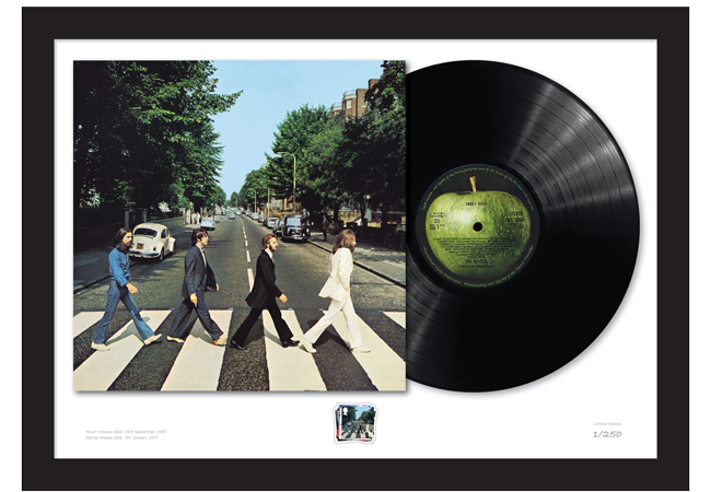Abbey Road Vinyl 1200x628 3 - The Framed Presentations celebrating the UK’s Music Giants – selling so fast they’ve gone Platinum!