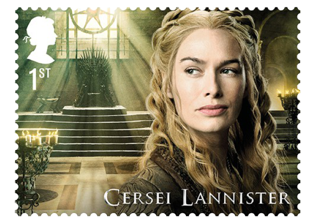 Cersei Lannister - FIRST LOOK: World's first ever Game of Thrones Stamps just revealed