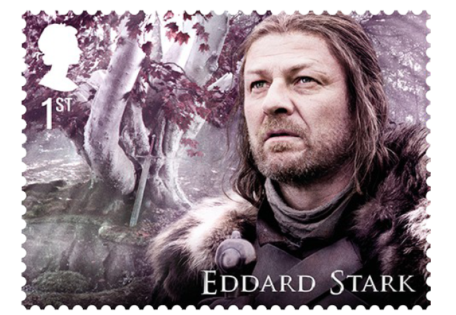 Eddard Stark - FIRST LOOK: World's first ever Game of Thrones Stamps just revealed