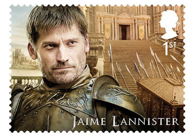 Jaime Lannister - FIRST LOOK: World's first ever Game of Thrones Stamps just revealed
