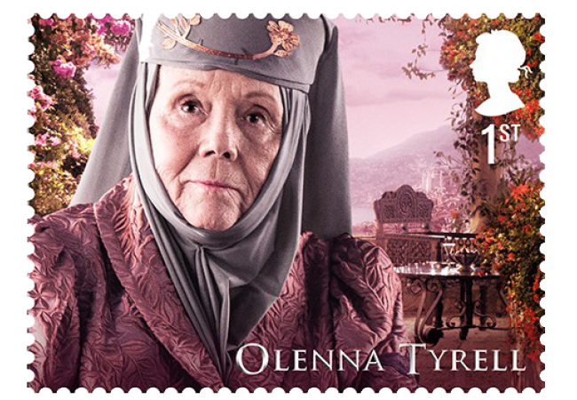 Olenna Tyrell - FIRST LOOK: World's first ever Game of Thrones Stamps just revealed