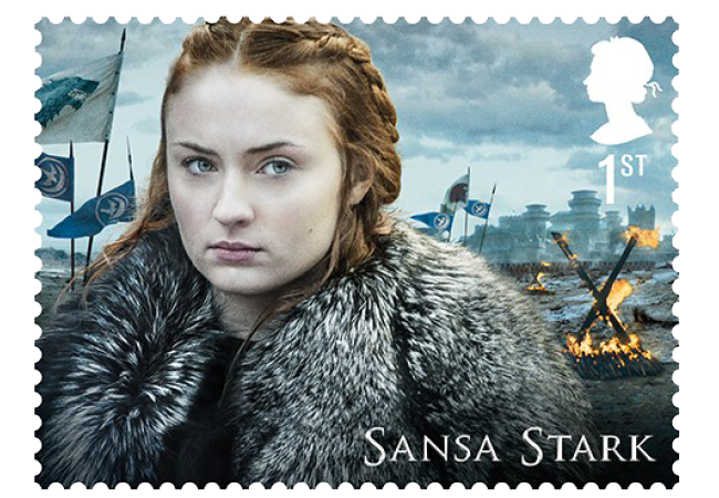 Sansa Stark - FIRST LOOK: World's first ever Game of Thrones Stamps just revealed