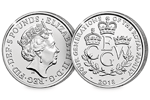 Four Generations of Royalty BU Coin obverse reverse 300x200 - New UK coin released celebrating the Four Generations of Royalty for first time ever