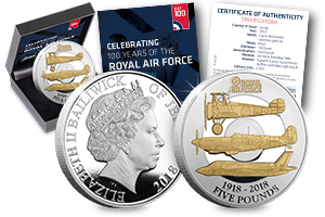 RAF 100th Jersey Five Pound Proof Coin - Just released: The Official RAF Centenary Coin and the story behind the design…