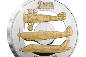 RAF Five Pound Proof Coin Close Up - Just released: The Official RAF Centenary Coin and the story behind the design…
