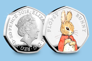 Beatrix Potter 2017 Silver Proof 50p Peter Rabbit blog images 1 1 - Meet the FOUR new 2018 Beatrix Potter 50p coins...