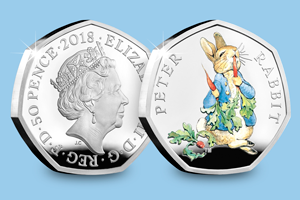 Beatrix Potter 2017 Silver Proof 50p Peter Rabbit blog images 3 - Meet the FOUR new 2018 Beatrix Potter 50p coins...