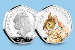 Meet the FOUR new 2018 Beatrix Potter 50p coins... Beatrix Potter 2017 Silver Proof 50p Peter Rabbit blog images 4 1 - Meet the FOUR new 2018 Beatrix Potter 50p coins...
