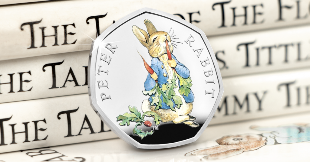 Beatrix Potter 2017 Silver Proof 50p Peter Rabbit facebook 1200px 2 1024x536 - Meet the FOUR new 2018 Beatrix Potter 50p coins...