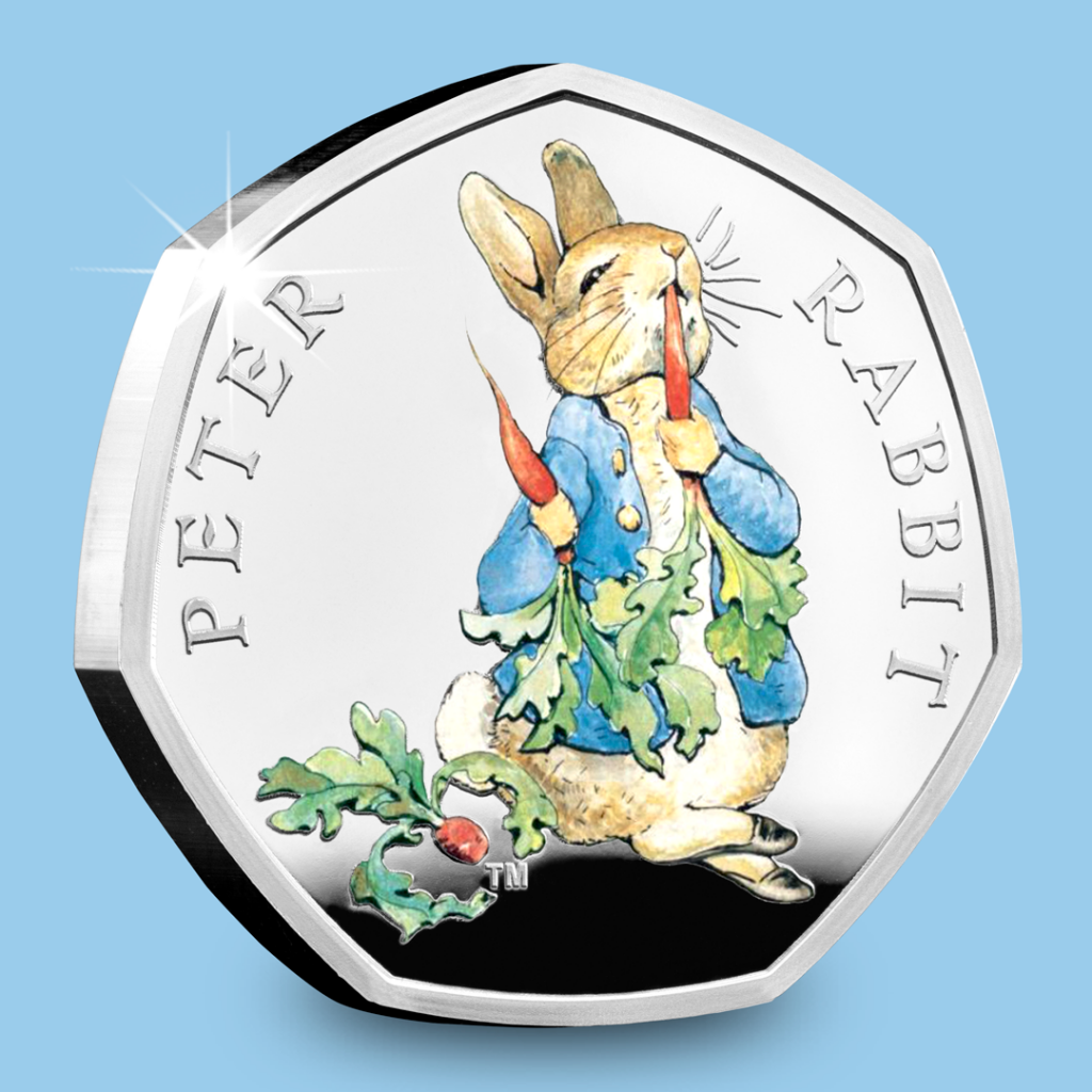 Beatrix Potter 2017 Silver Proof 50p Peter Rabbit social media image 1080px 1024x1024 - Meet the FOUR new 2018 Beatrix Potter 50p coins...