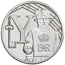Y - Collect the A-Z of Quintessentially British 10p Coins