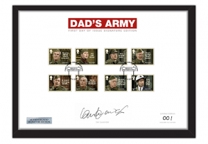 Dads Army Stamps A4 Frame Ian Lavender PP 300x208 - Don’t Panic! NEW Dad’s Army stamps celebrate classic British sitcom