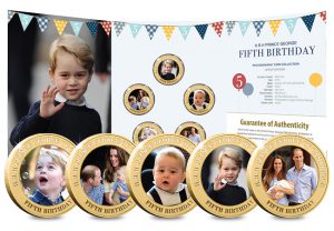 DN Prince George Fifth Birthday Guernsey Gold Plated Five Coin Set product pages9 300x208 - Happy Birthday Prince George