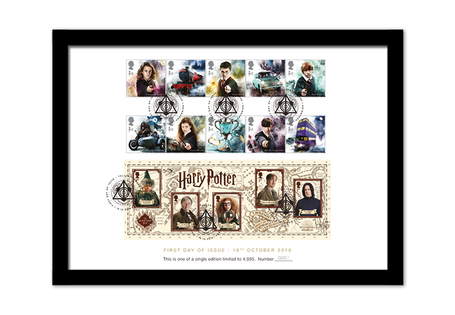 2018 Harry Potter Stamp Collection A4 Framed - FIRST LOOK: NEW magical Harry Potter Stamps just revealed