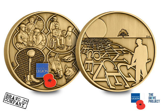 RBL 2018 Bravoo 22 Armistice Antique Medal Obverse Reverse - The Royal British Legion Armistice Medal – Inspired by veterans from Bravo 22 Company, created by Mint Editions