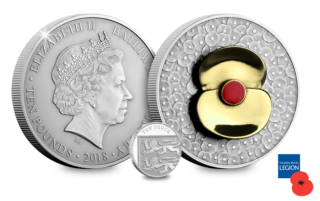RBL 2018 Materpiece Poppy coin obverse reverse 10p 1 - 100 Poppies, 100 years – Creating a masterpiece.