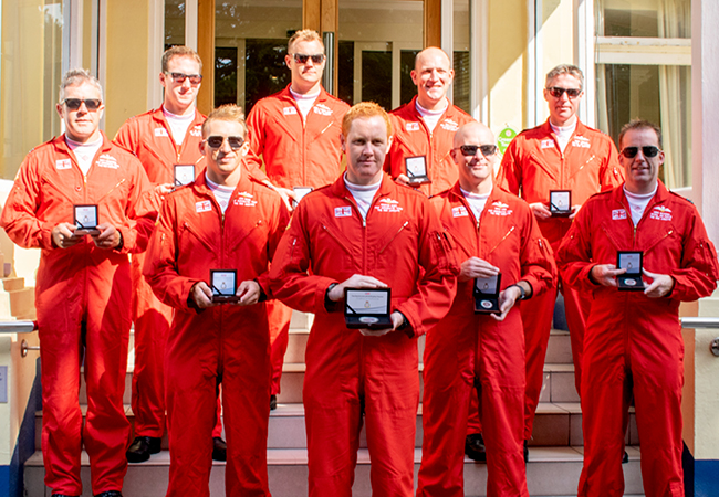 Red Arrows Pilots Blog Images3 - The day I met the Red Arrows – and the ultimate silver tribute, fully-endorsed by all 9 pilots