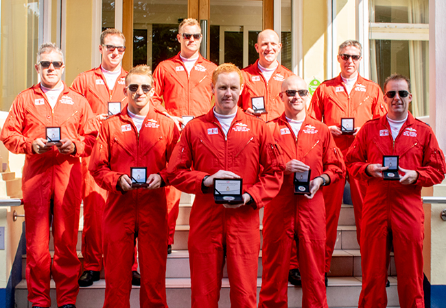 The day I met the Red Arrows – and the ultimate silver tribute, fully-endorsed by all 9 pilots Red Arrows Pilots Blog Images3 - The day I met the Red Arrows – and the ultimate silver tribute, fully-endorsed by all 9 pilots