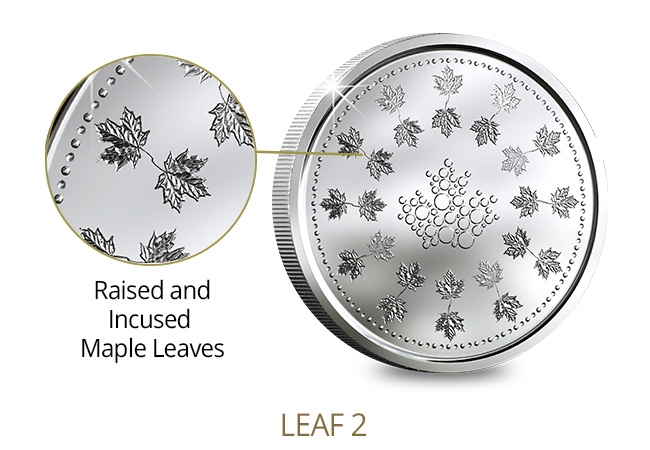 Canada Security Test Token Set Leaf2 Features - A sneak peek at next generation coinage courtesy of The Royal Canadian Mint