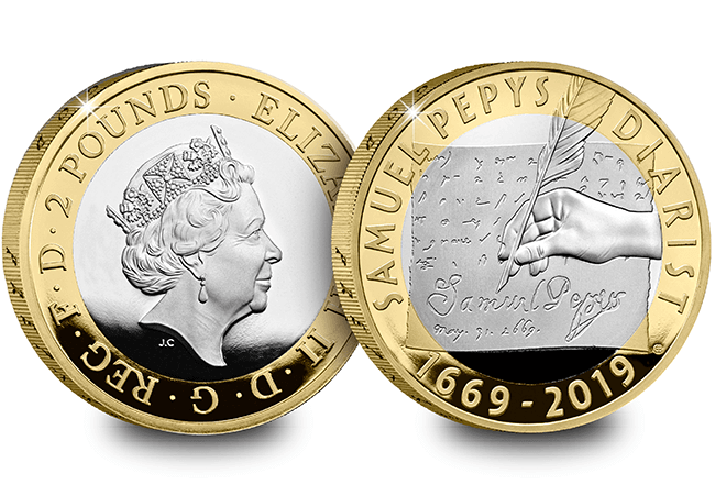 2019 Base Metal Proof Set Samuel Pepys - First Look: The Royal Mint UK 2019 Commemorative Coins