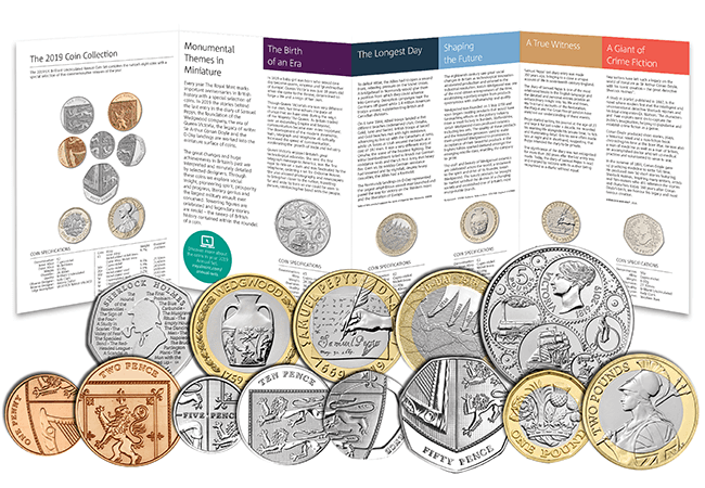 2019 Coins RM Annual BU Pack - First Look: The Royal Mint UK 2019 Commemorative Coins