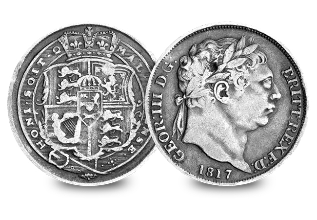 1 Silver Coins of the UK Set George III Bull Head Silver Sixpence - Discover 200 years of fascinating UK silver coins…