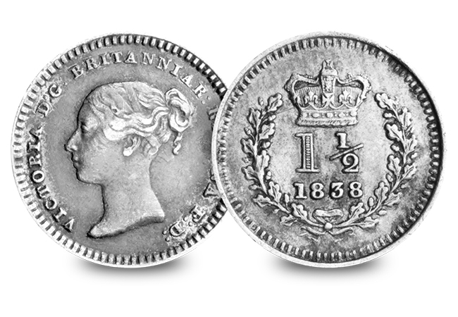 2 Silver Coins of the UK Set Victoria Silver Three Halfpence - Discover 200 years of fascinating UK silver coins…