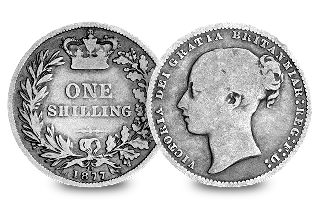 3 Silver Coins of the UK Set Victoria Young Head Shilling - Discover 200 years of fascinating UK silver coins…