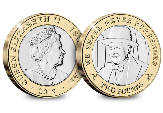 D Day 75th Leaders IOM CuNi BU Two Pounds Three Coin Set Churchill - New coins issued to commemorate the three leaders who inspired an Allied victory