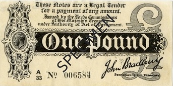 The longest bank holiday in British history... 1 1st series 1914 note - The longest bank holiday in British history...