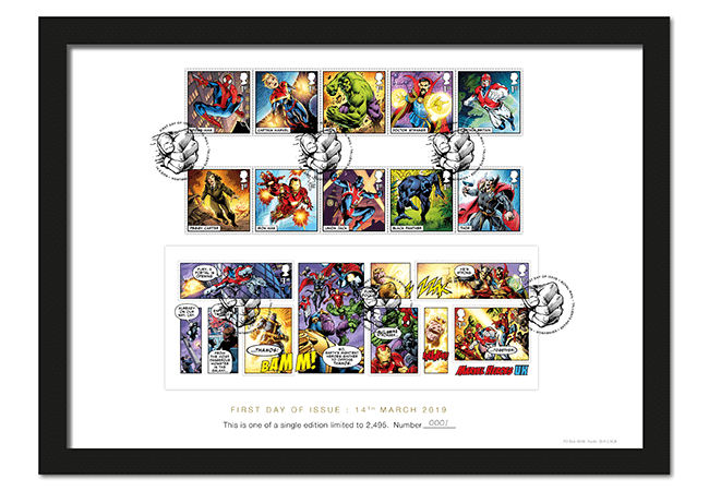 2019 Marvel Stamps Product Images A4 Frame 1 - FIRST LOOK: NEW 'Super' MARVEL Stamps just revealed