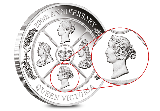 Queen Victoria 200th Anniversary Silver 1oz Proof Perth Mint Product Images5 - From youthful queen to graceful empress - discover the five faces of Queen Victoria