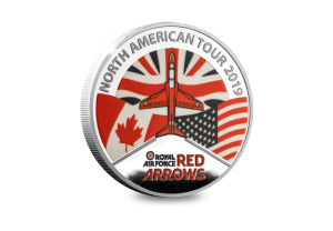 LS Red Arrows N. America Tour SP Silver colour medal Front 300x208 - As we unveil the brand new Official Red Arrows North American Tour Medal, Red 5 reveals what it takes to become a Red Arrows pilot…
