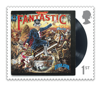 FIRST LOOK: NEW Elton John Stamps announced today Captain Fantastic and the Brown Dirt Cowboy - FIRST LOOK: NEW Elton John Stamps announced today