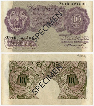 The fascinating history of the ‘Ten Bob’ banknote… 10 shillings emergency wartime issue 19790321 1 - The fascinating history of the ‘Ten Bob’ banknote…