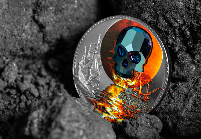 LS R of Guinea Skul 1000 Francos 1 1 - ‘Creeping’ it real this Halloween? An exclusive look into some of the world’s scariest coins…