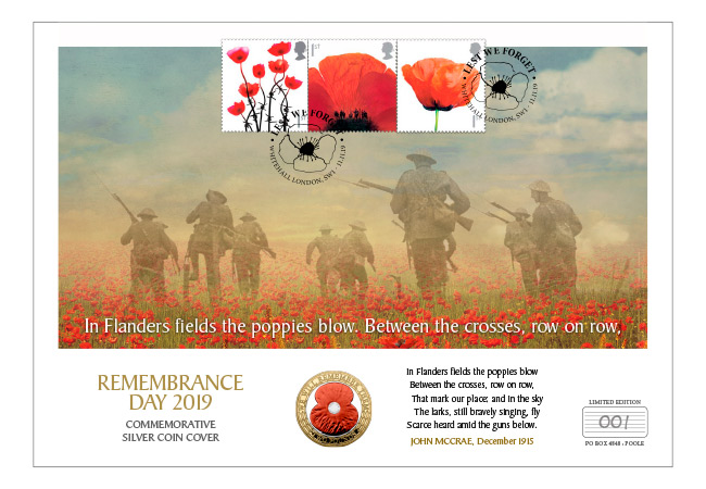 DY Remembrance day 2019 Silver and BU Covers Product Page Images 1 - The FOUR Remembrance Poppy Commemoratives every collector should know about…