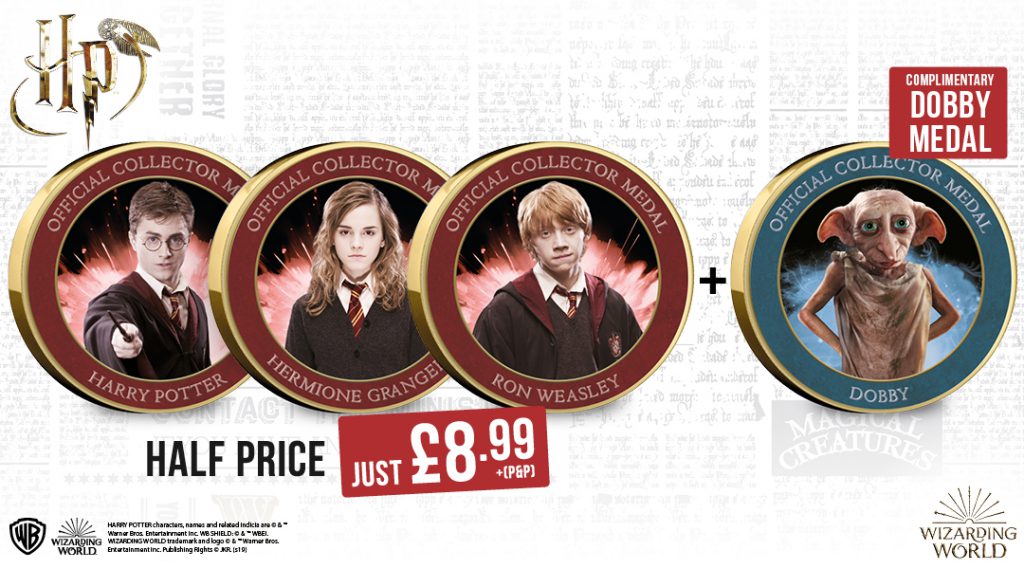 Everything you need to know about the Official Harry Potter collection... DN Harry Potter Medals Core Campaign Facebook Banner5 1024x569 - Everything you need to know about the Official Harry Potter collection...