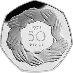 Lge UK Joins the EC - Britain in Europe - a story of debates, delays and COLLECTABLE 50ps!