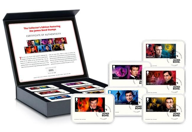 James Bond Stamps Collectors Edition fill box with capsules - FIRST LOOK: NEW James Bond Stamps just revealed!