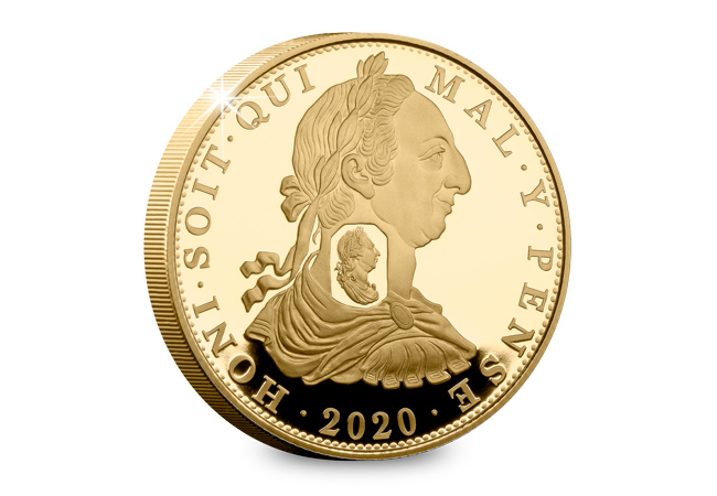 LS 2019 St Helena Double Sovereign gold proof coin Rev - Celebrating the most iconic coins of King George III’s reign