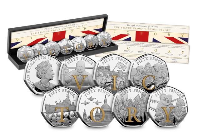 LS 2020 IOM Silver Proof 50p Victory Product all - SEVEN brand new Victory 50p Coins revealed!
