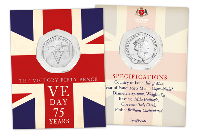 LS IOM BU CuNi Rupert 50p Victory Churchill single pack both sides - SEVEN brand new Victory 50p Coins revealed!