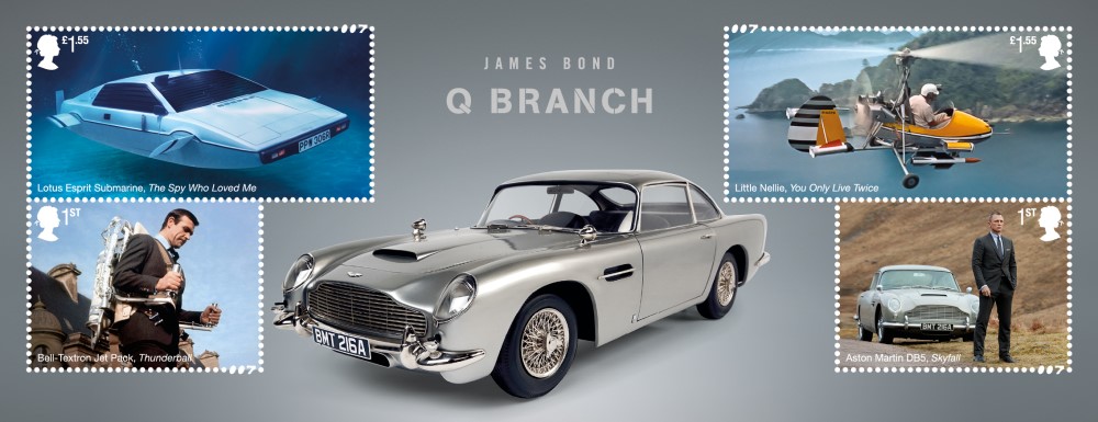 Q Branch Minisheet - FIRST LOOK: NEW James Bond Stamps just revealed!