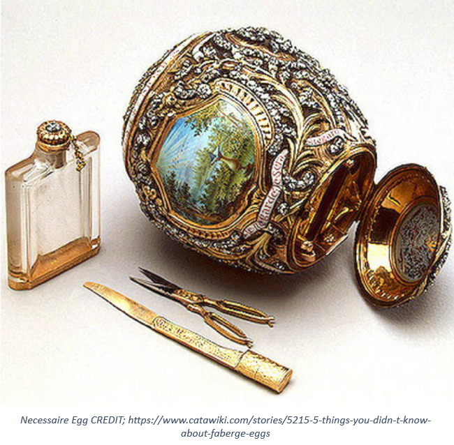 3 WITH CREDIT 1 - An ‘egg’cellent piece of craftsmanship from The House of Fabergé …