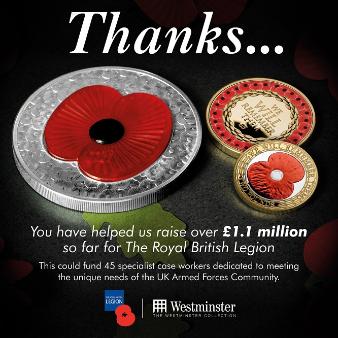 AT RBL 1 1 Million Raised Social 1080x1080 V2 blog image - The Westminster Collection raises £1.1 Million for The Royal British Legion!