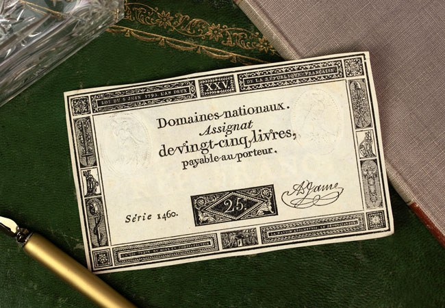Imagine using a cup, a stamp, or cardboard as a coin... LS Emergency money French Bank Note - Imagine using a cup, a stamp, or cardboard as a coin...