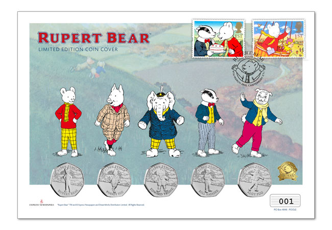 Rupert Bear Covers Ultimate PNC product images full cover - Rupert Bear features on BRAND NEW 50p! New designs revealed...